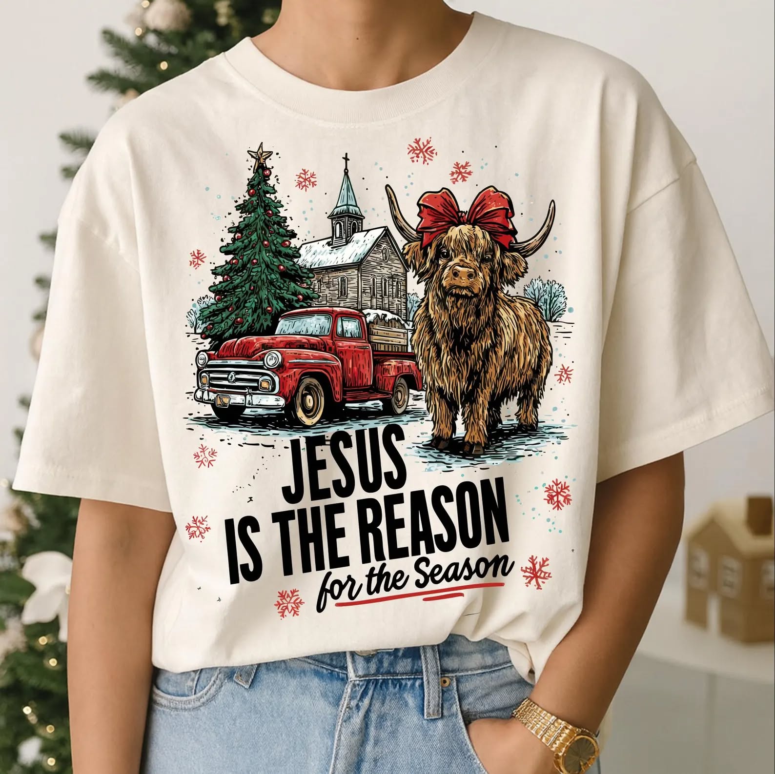 Jesus is the Reason for the Season Black