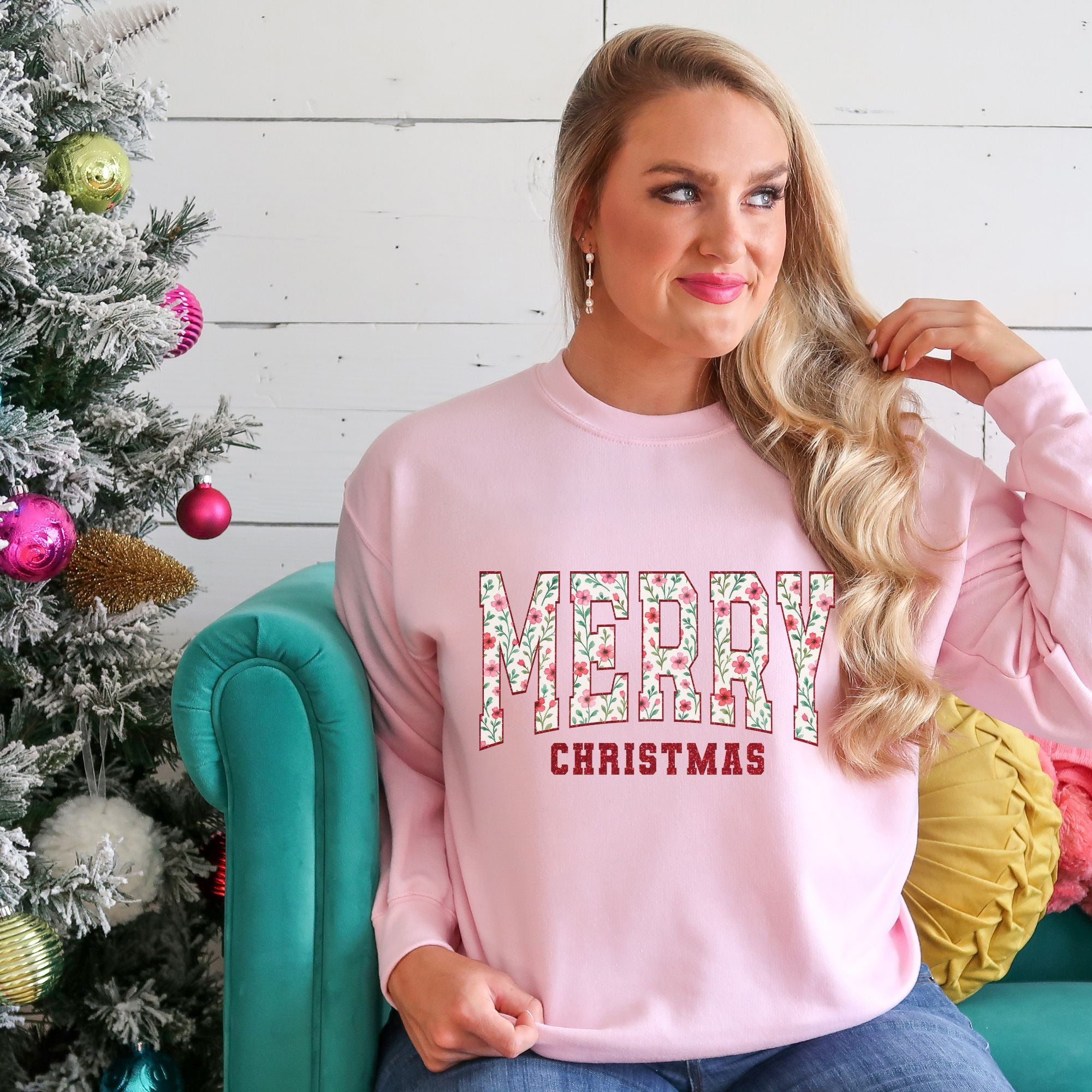 Merry Christmas Floral