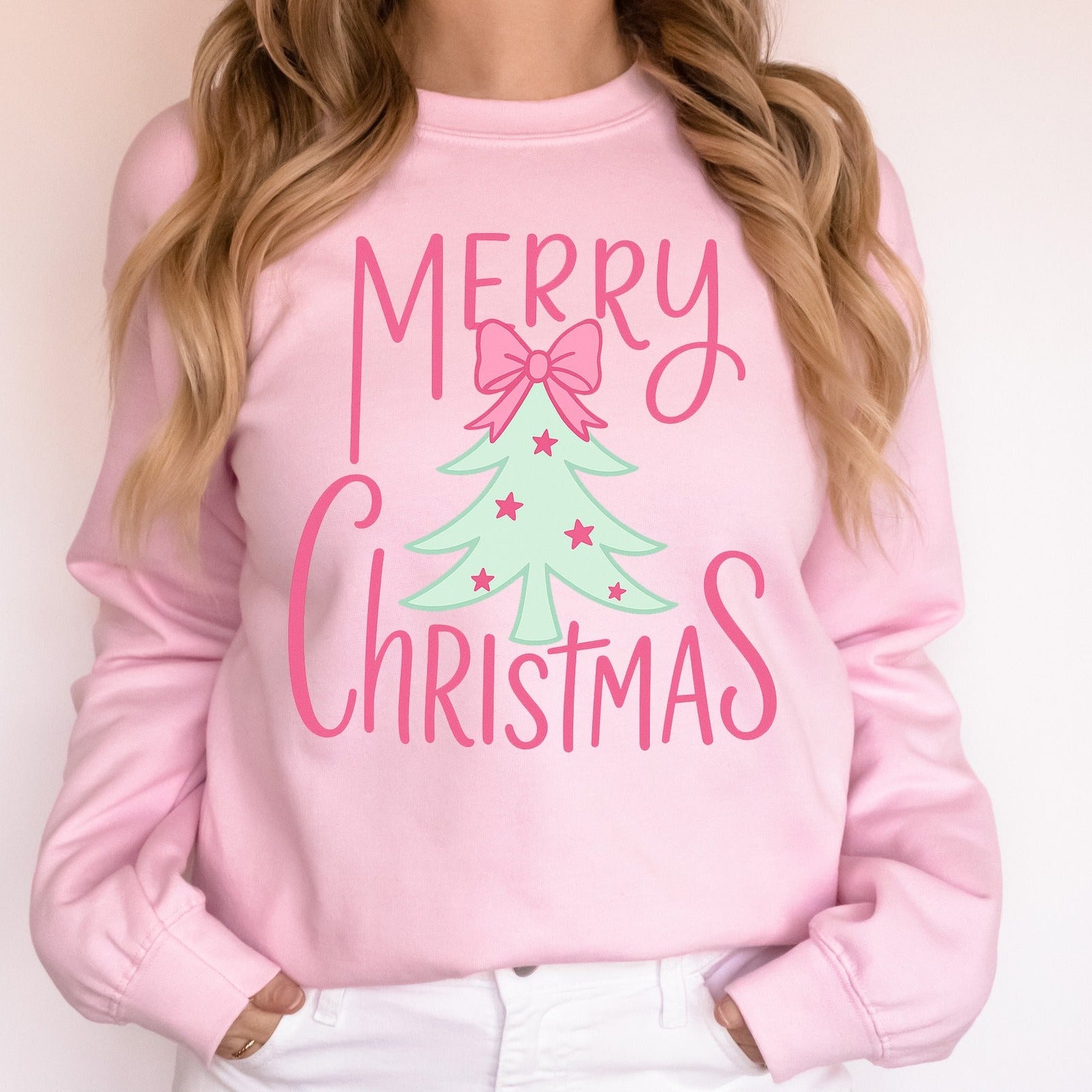Merry Christmas Pink Tree