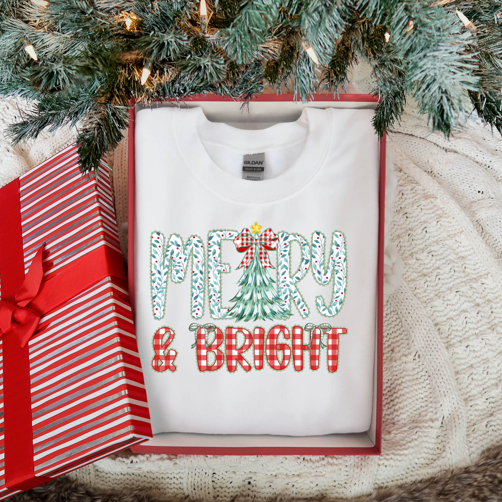 Merry and Bright Holly & Checks