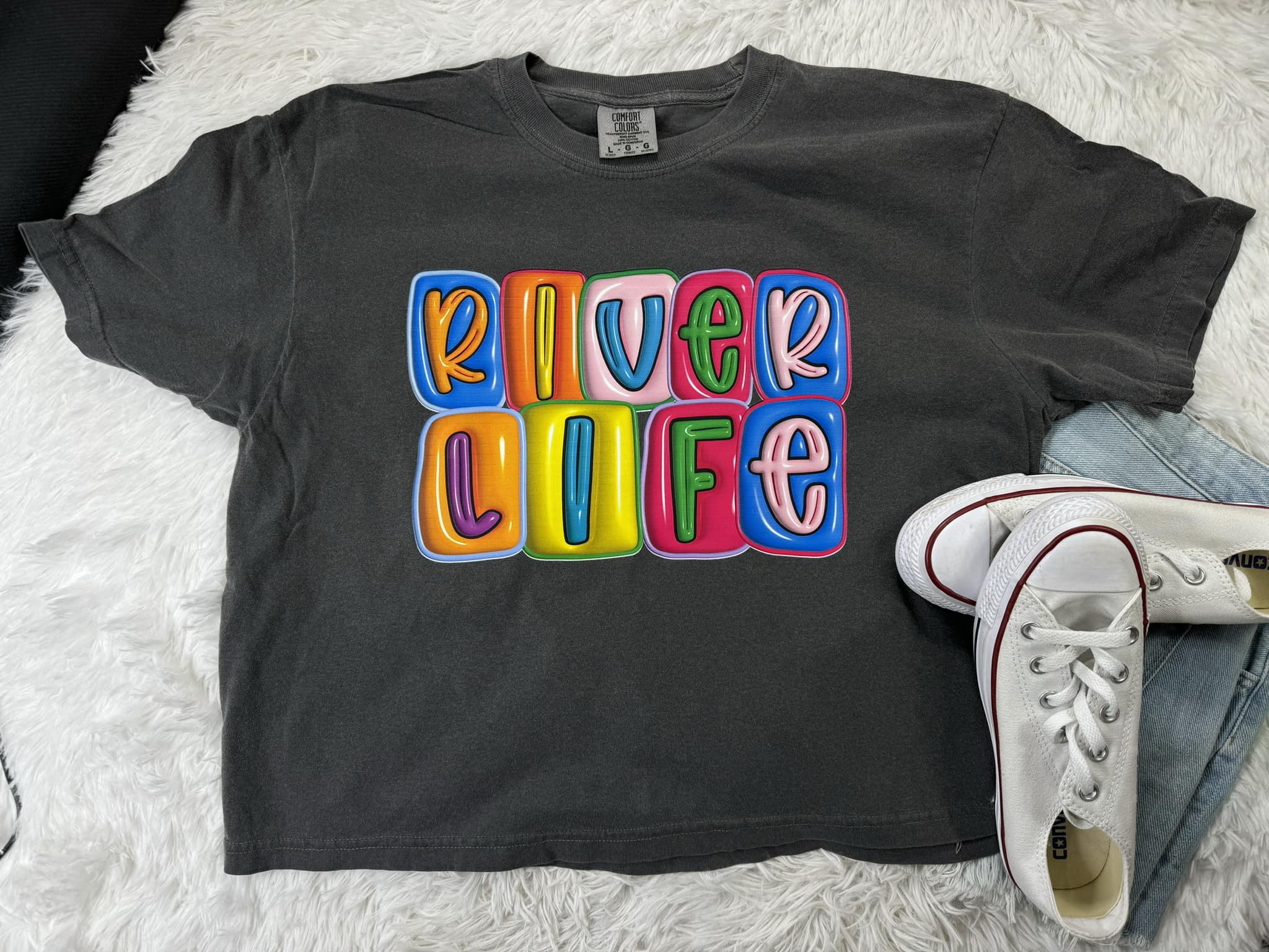 River Live bubble Comfort Colors