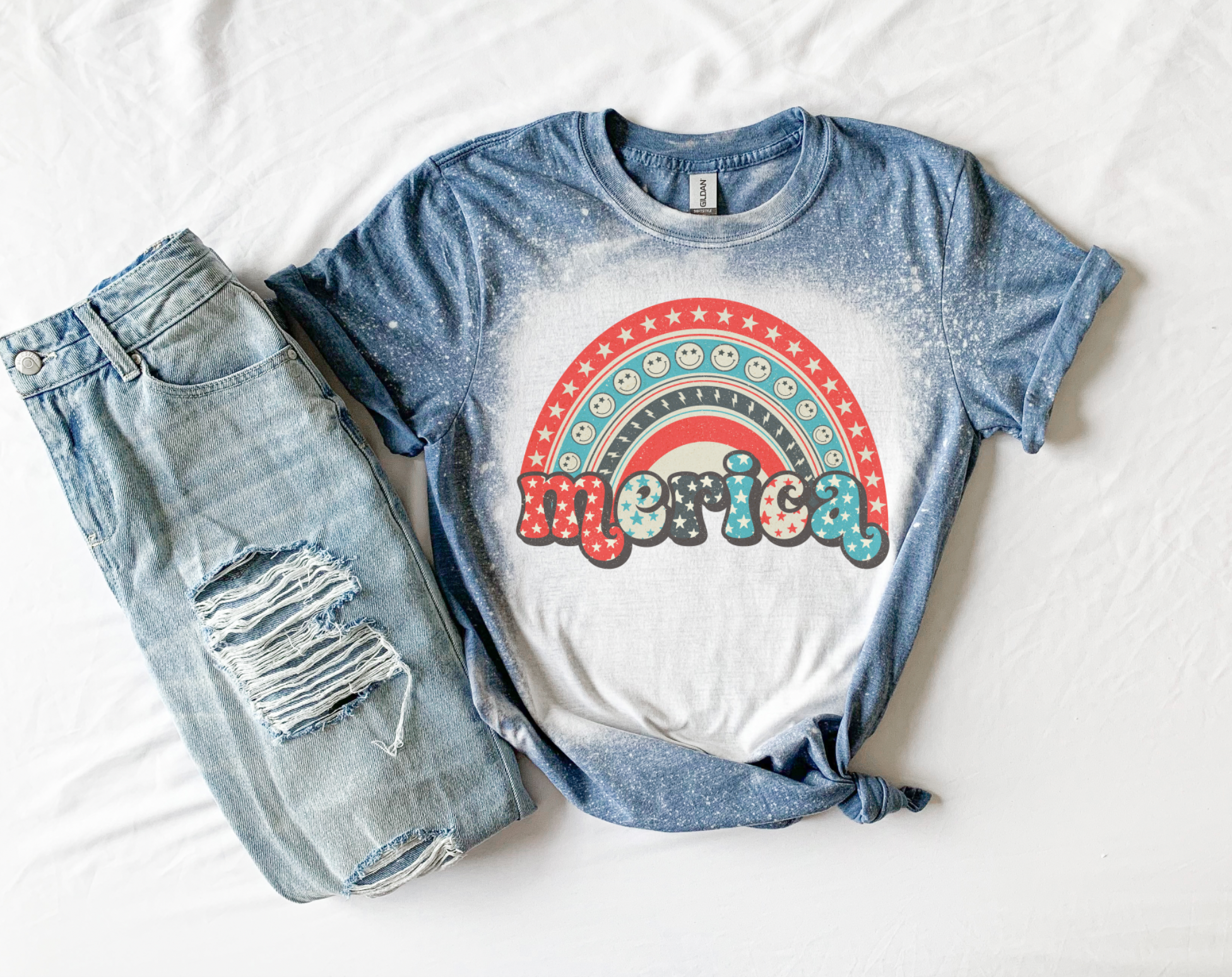 Merica Rainbow Acid Washed