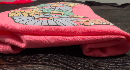 Summer Retro Printed Puff