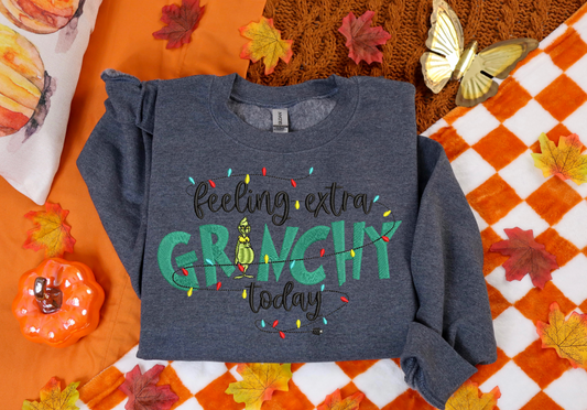Feeling Grinchy Embroidered