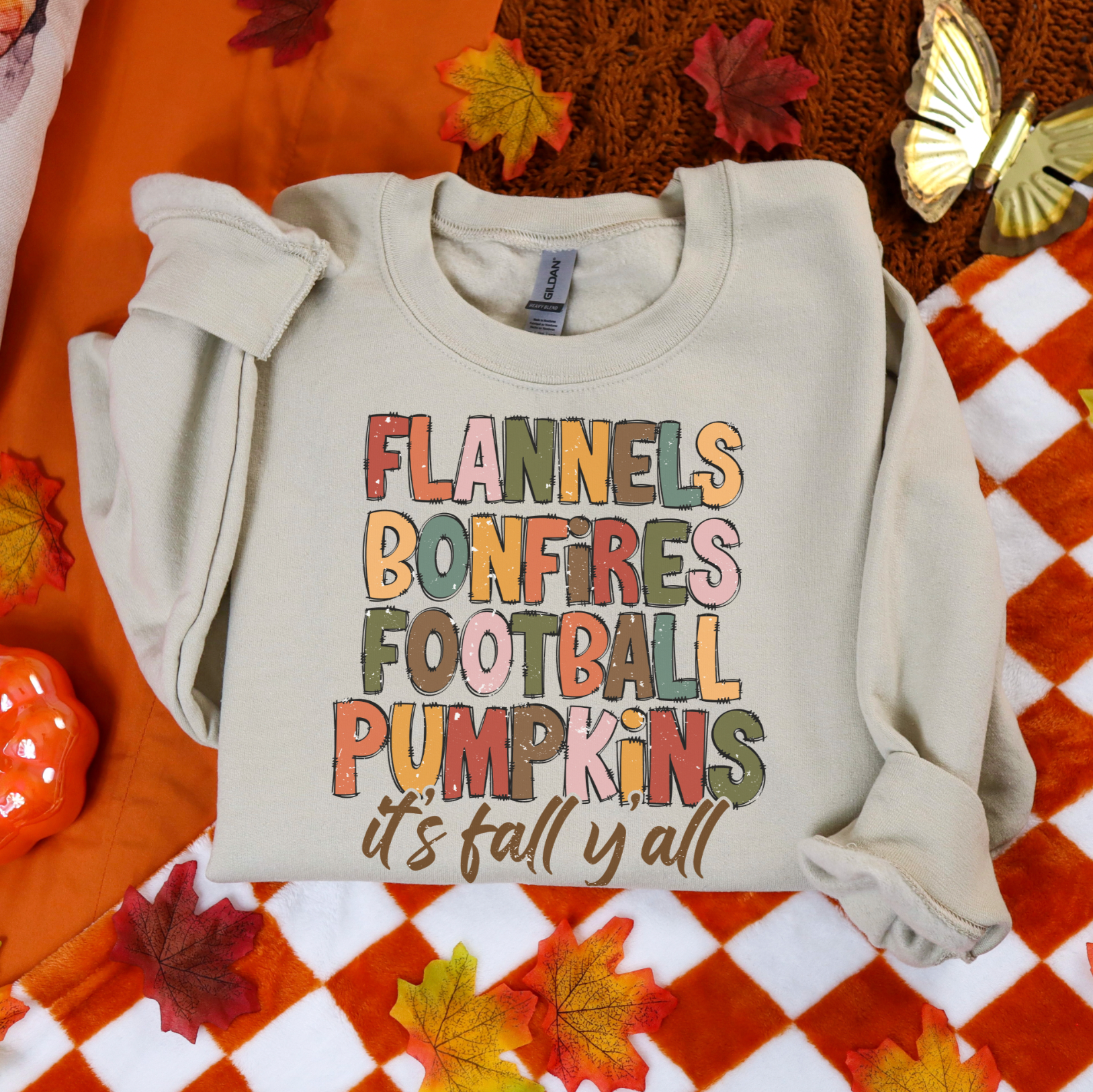 Flannels Football It's Fall Y'all
