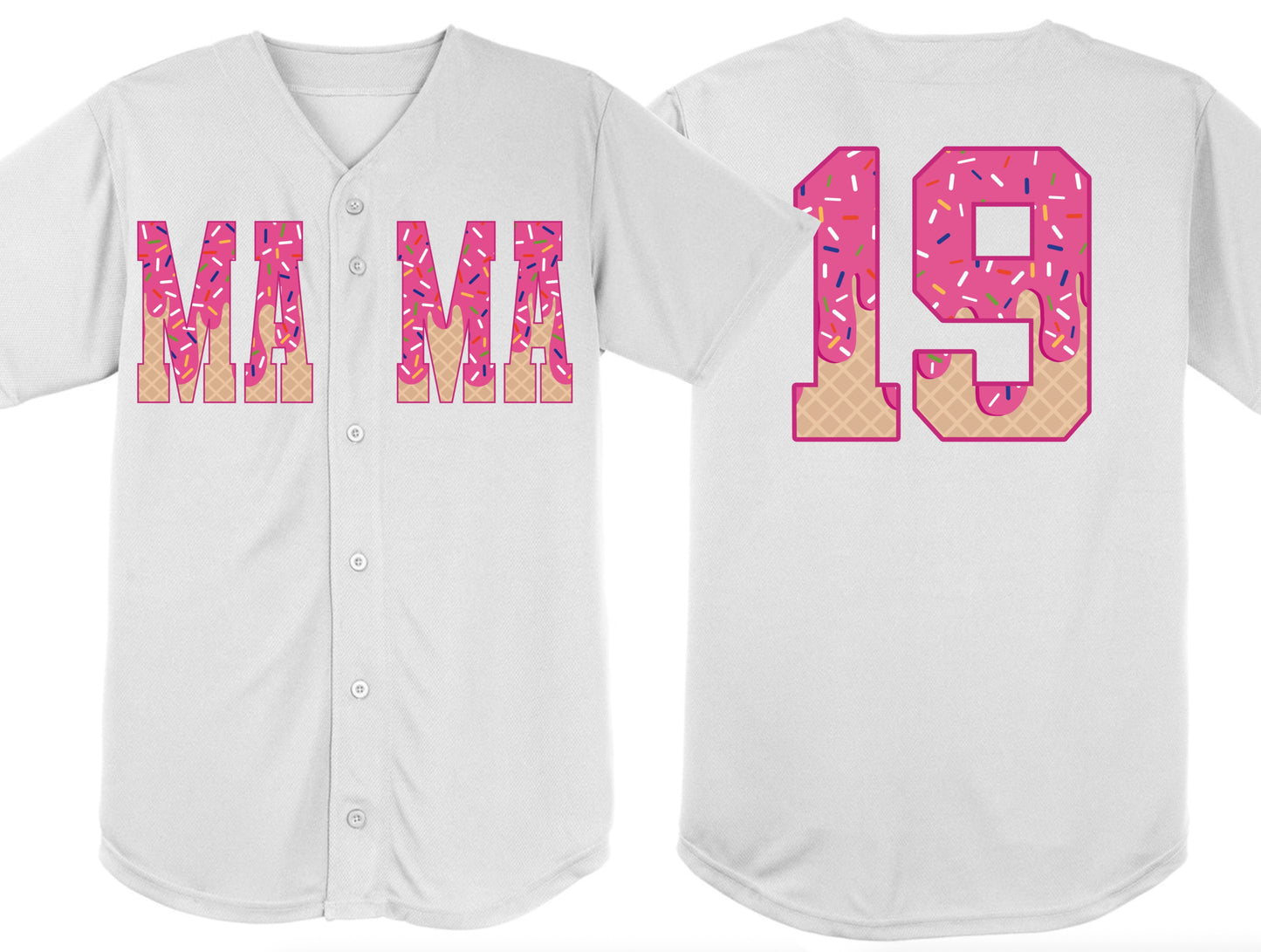Custom Drip DTF Baseball Jersey