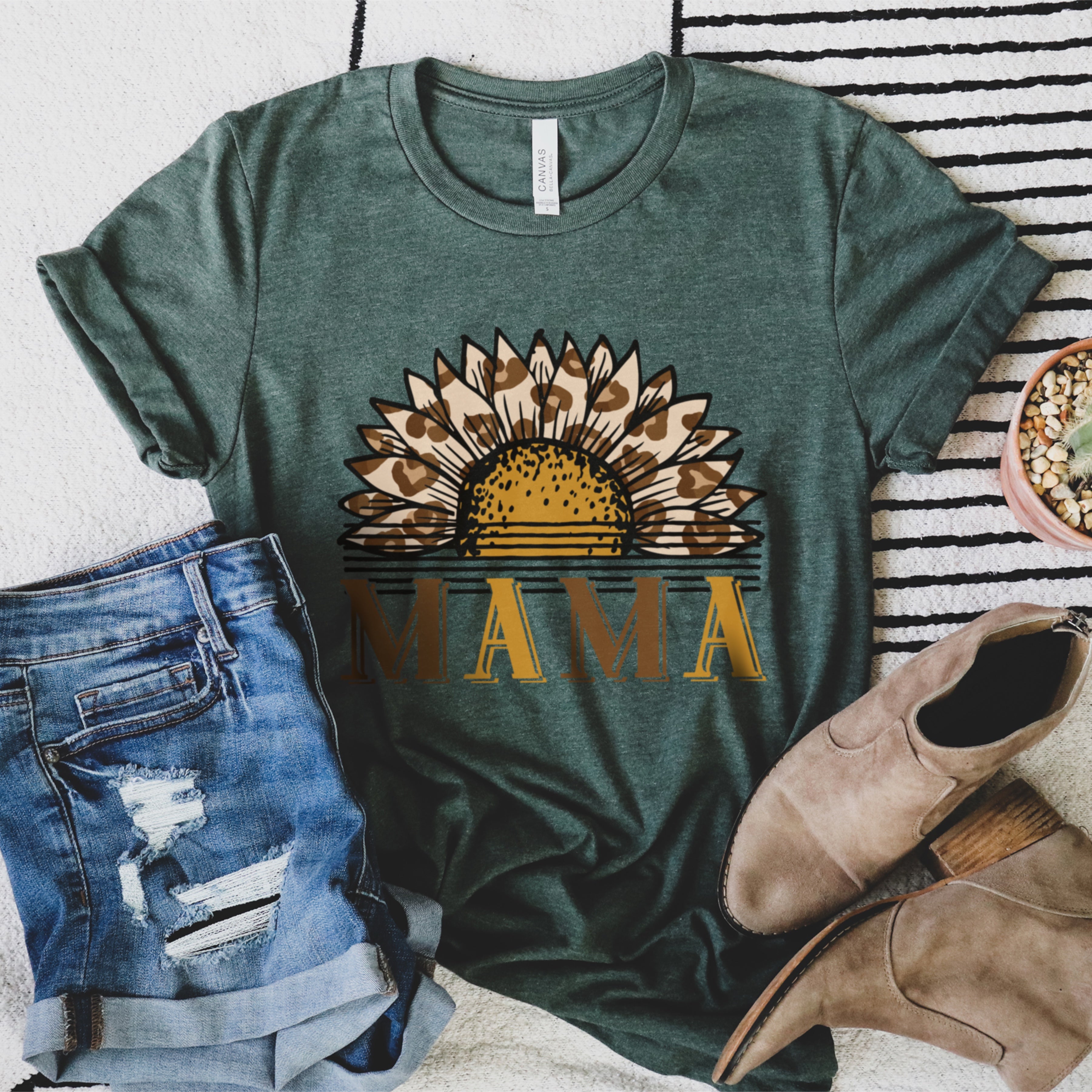 Mama Half Leopard Sunflower