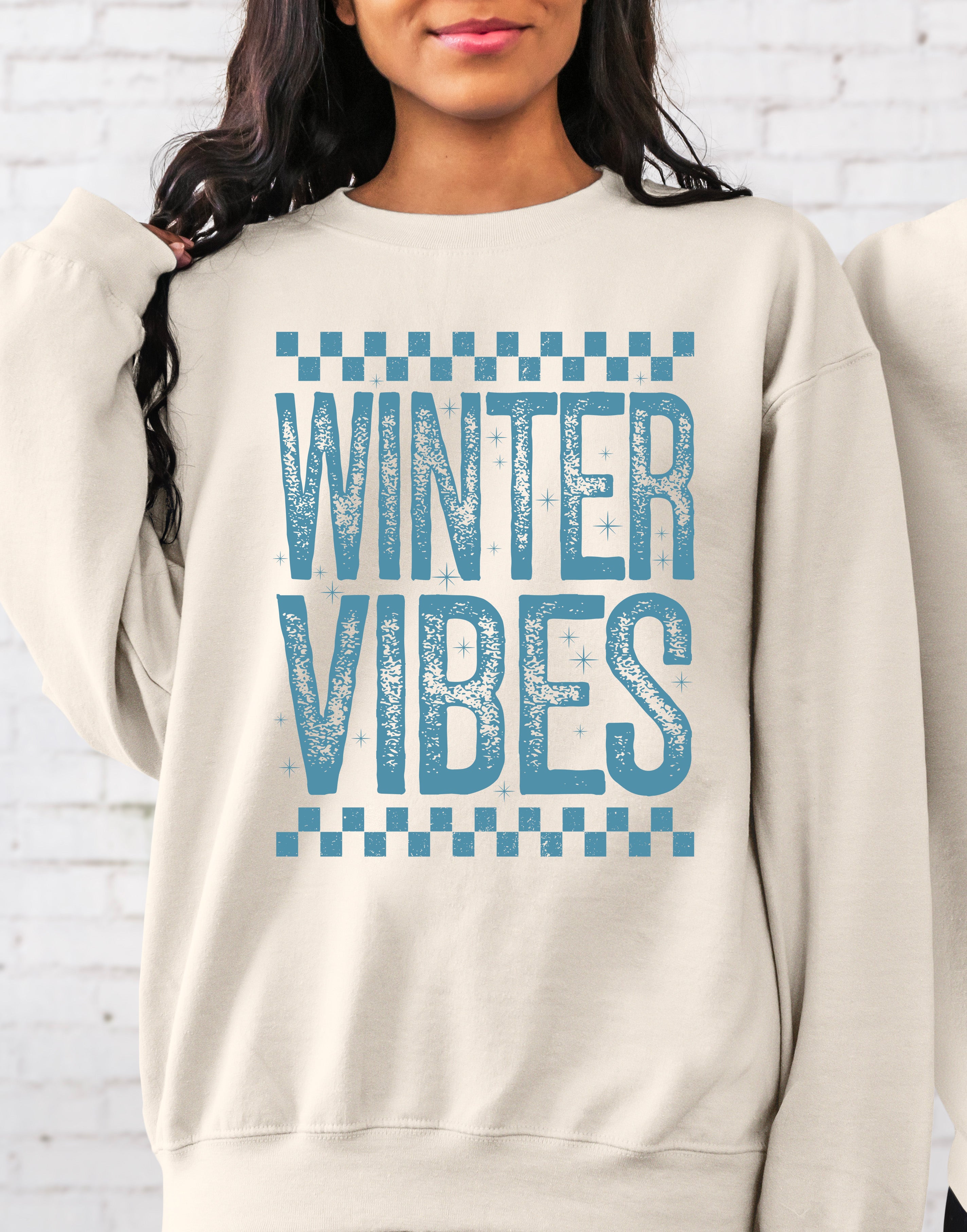 Winter Vibes Grunge Checked