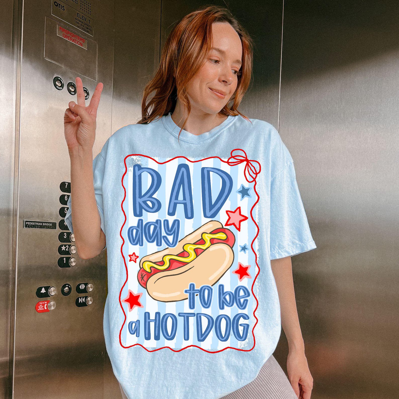 Bad day to be a hotdog striped