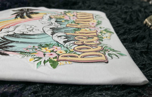 Beach Bum Printed Puff Tank