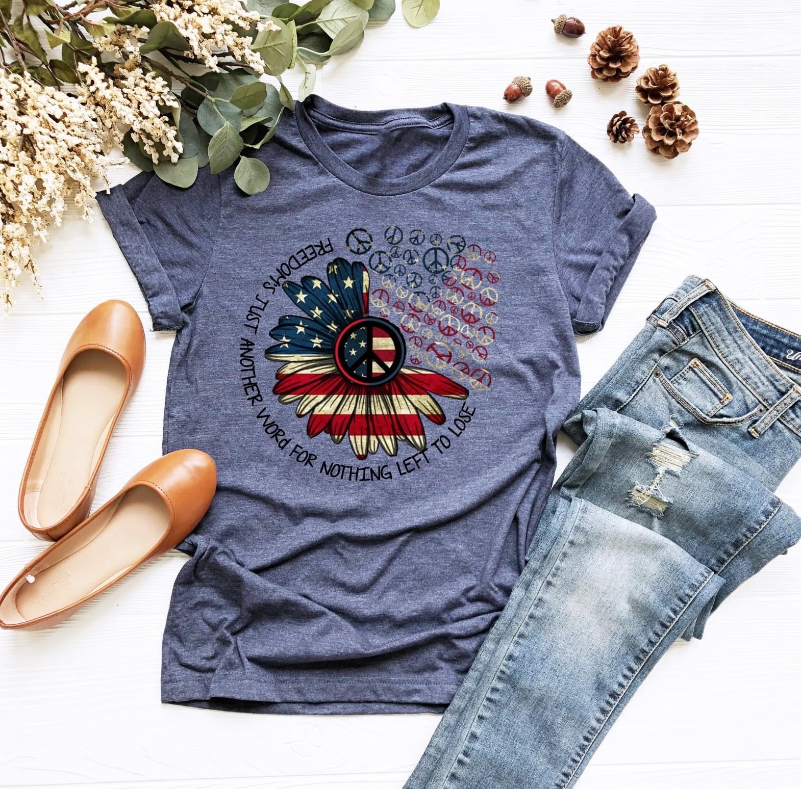 Freedom Just Another Word Gildan or Tultex