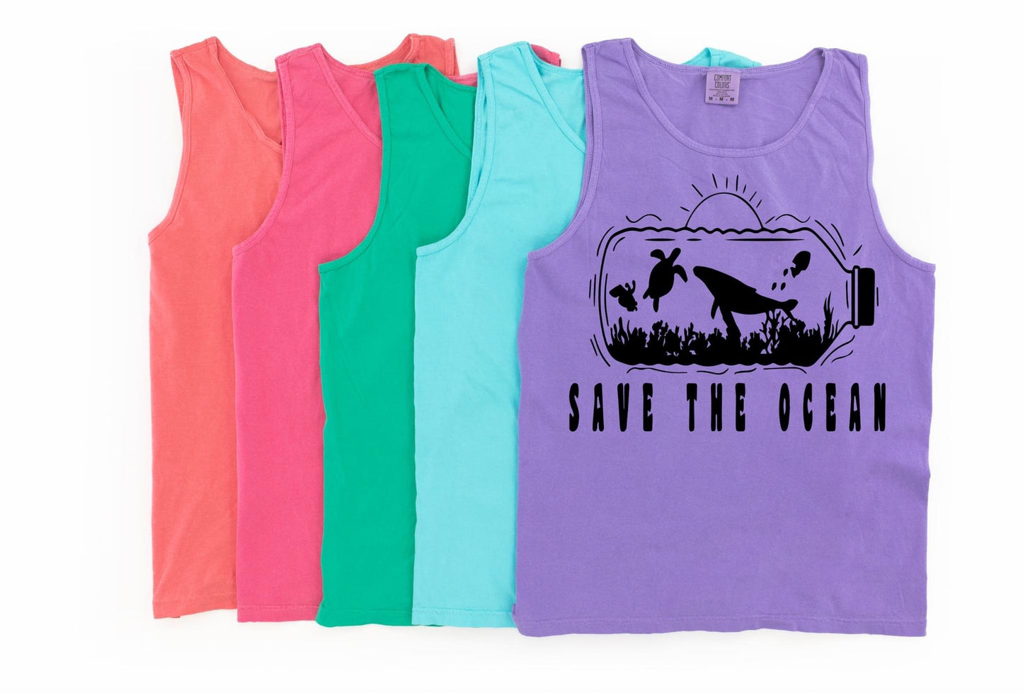 Save The Ocean Comfort Colors Tank