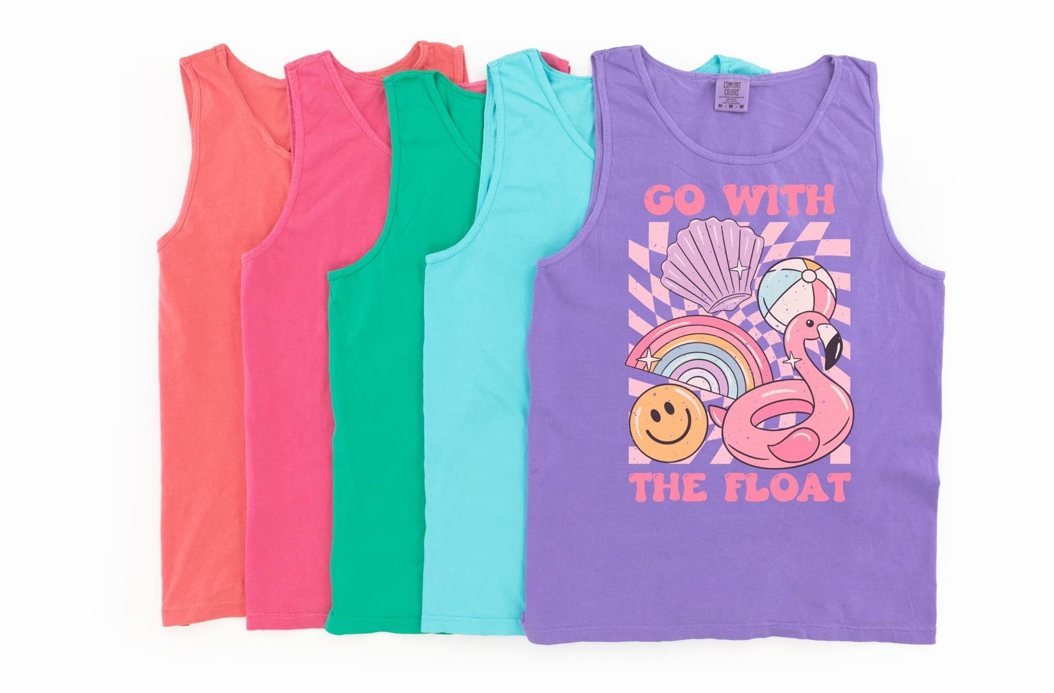 Go With The Float Comfort Colors Tank Top