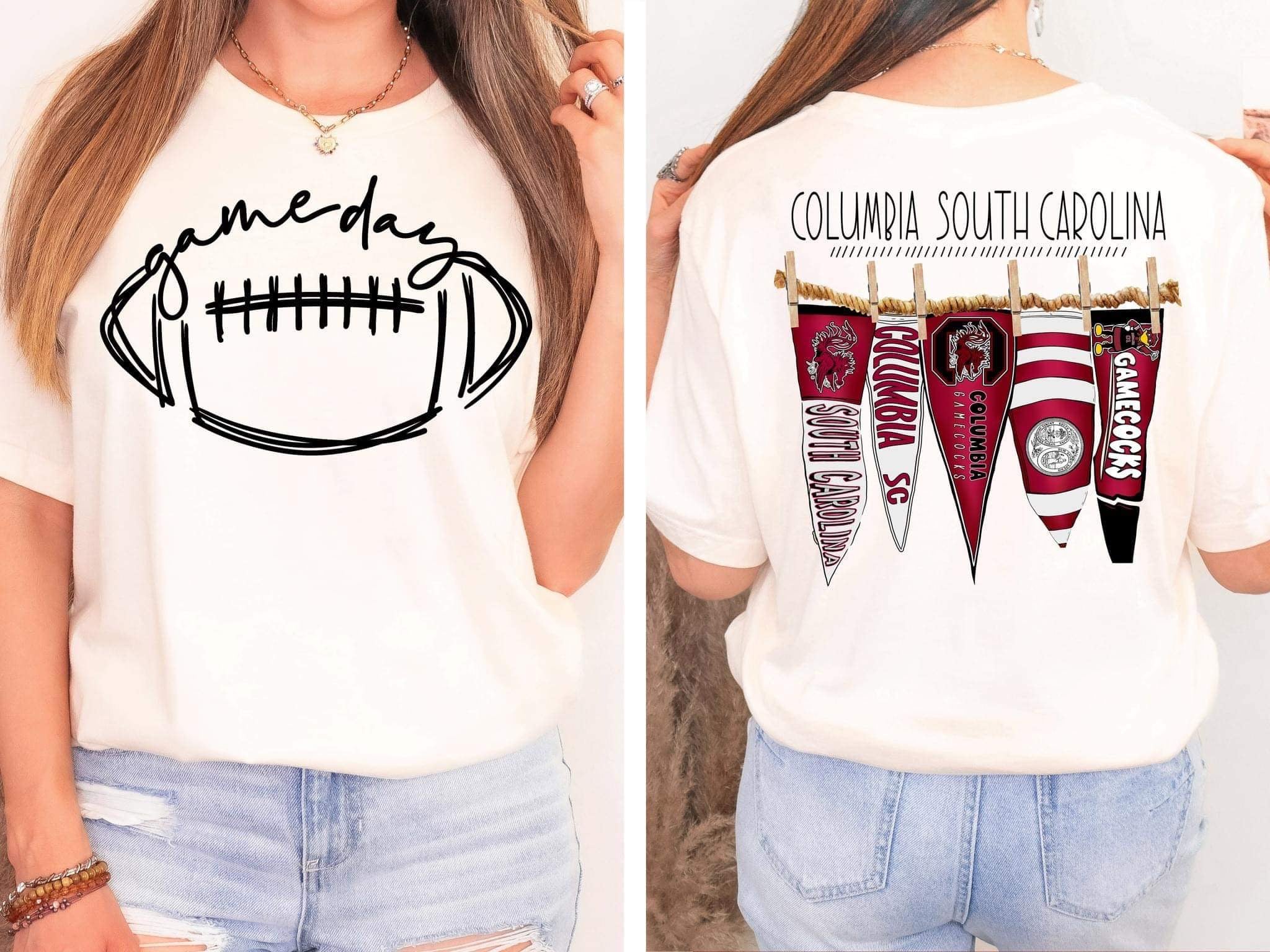 Columbia South Carolina Pennant Flags Comfort Colors