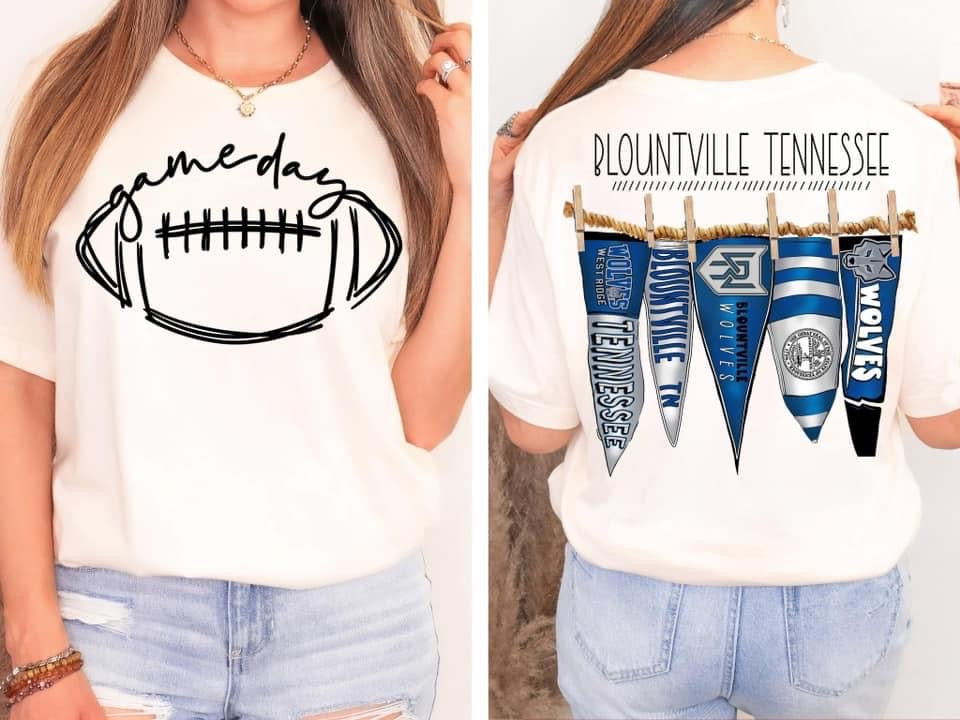 Blountville Tennessee Pennant Flags Comfort Colors