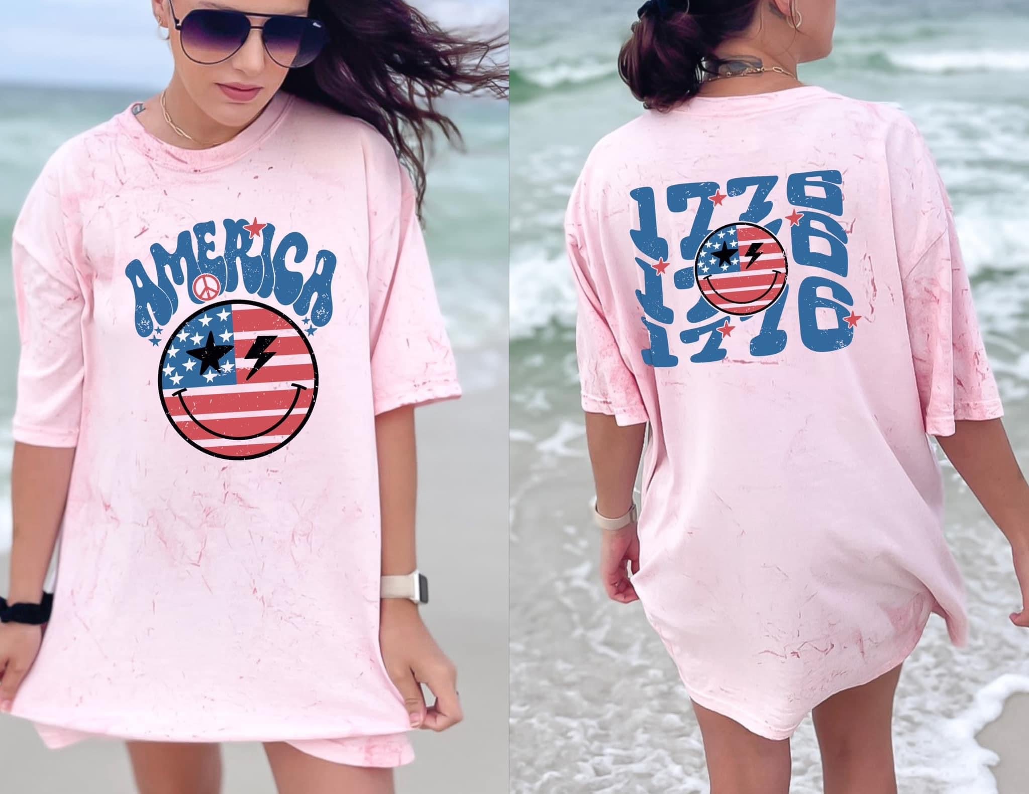 American 1776 Smiley Colorblast