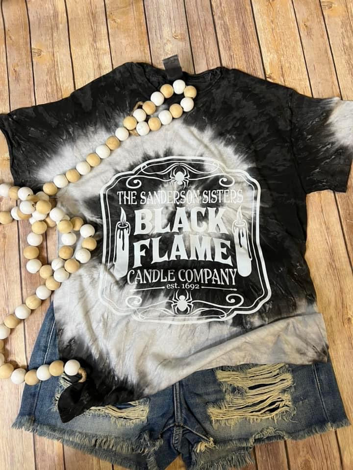 Black Flame Candle Company Tie Dye Glow In The Dark