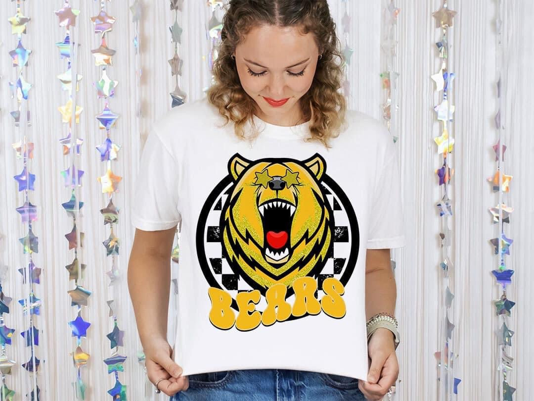 Bears Yellow And Black Short Sleeve