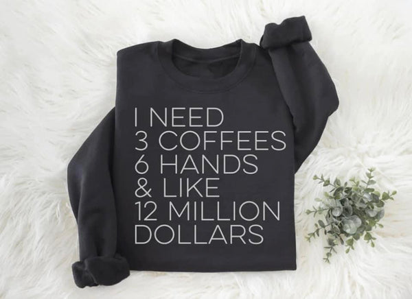 I Need 3 Coffees Fleece