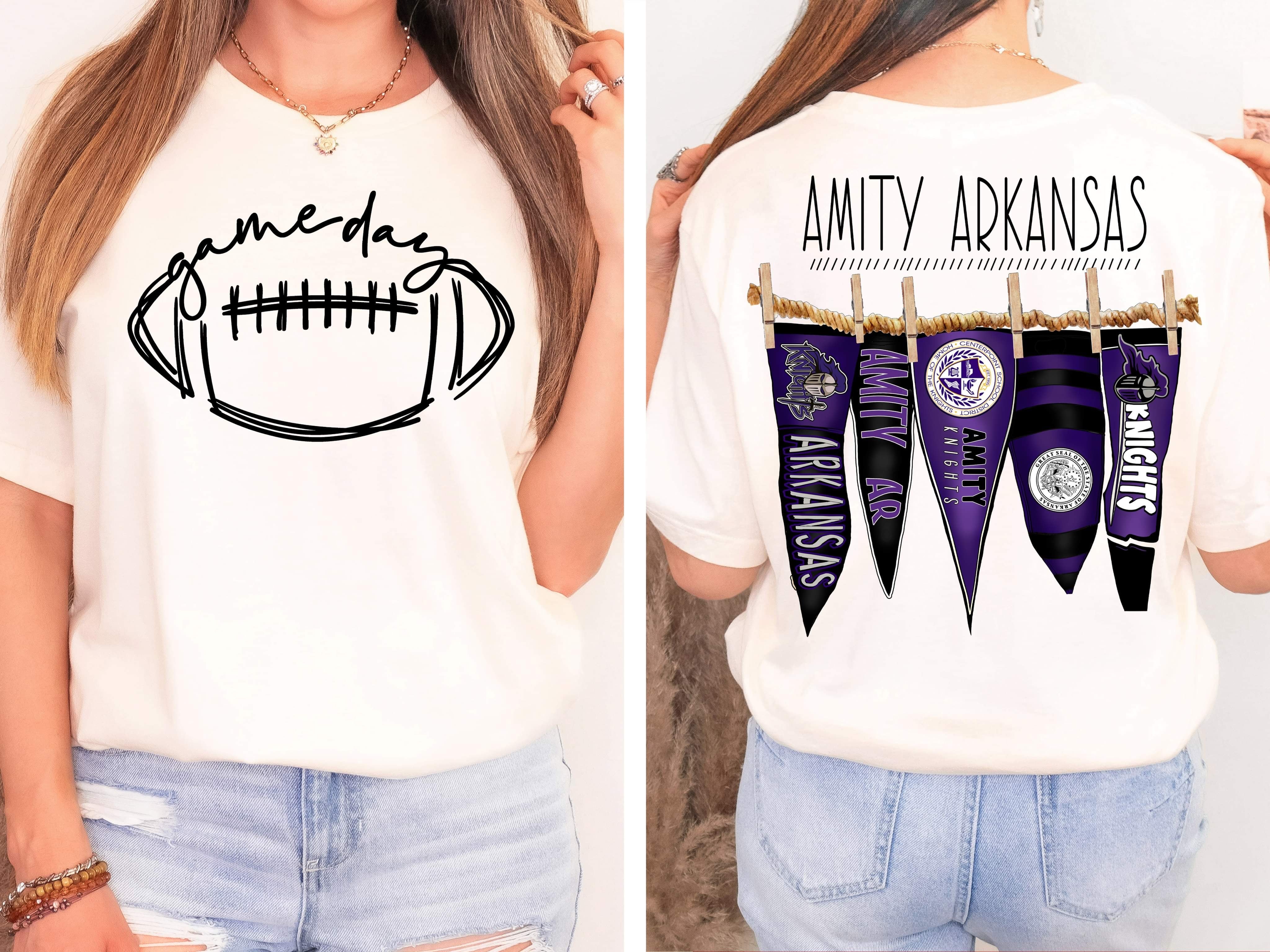 Amity Arkansas Pennant Flags Comfort Colors