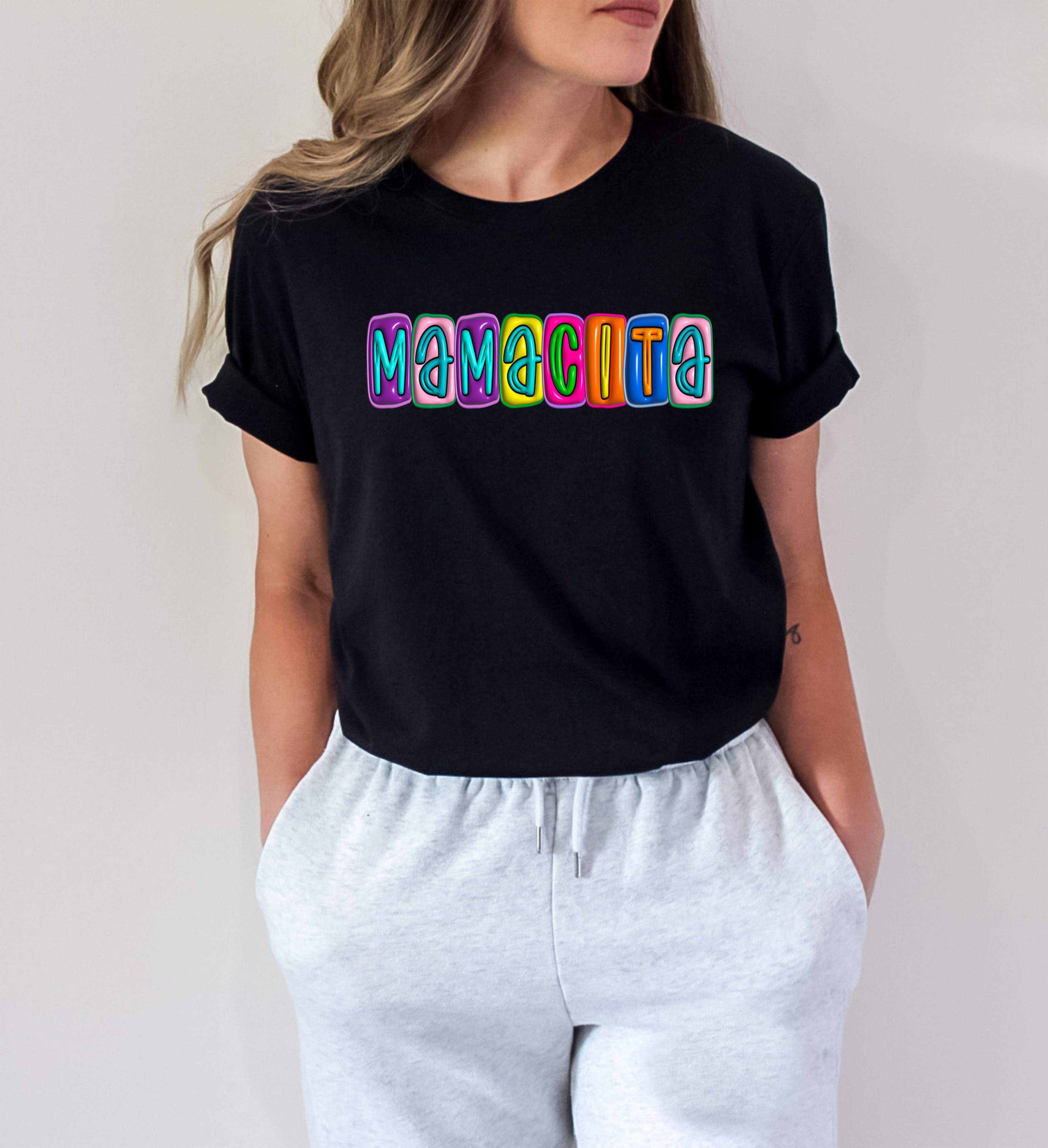 Mamacita Bubble Letters