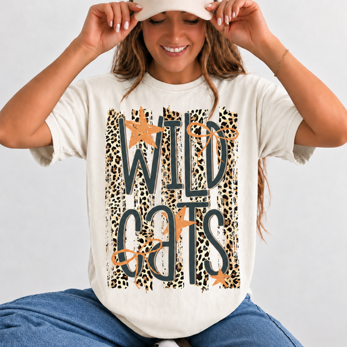 Leopard Wild Cats Stars and Bows