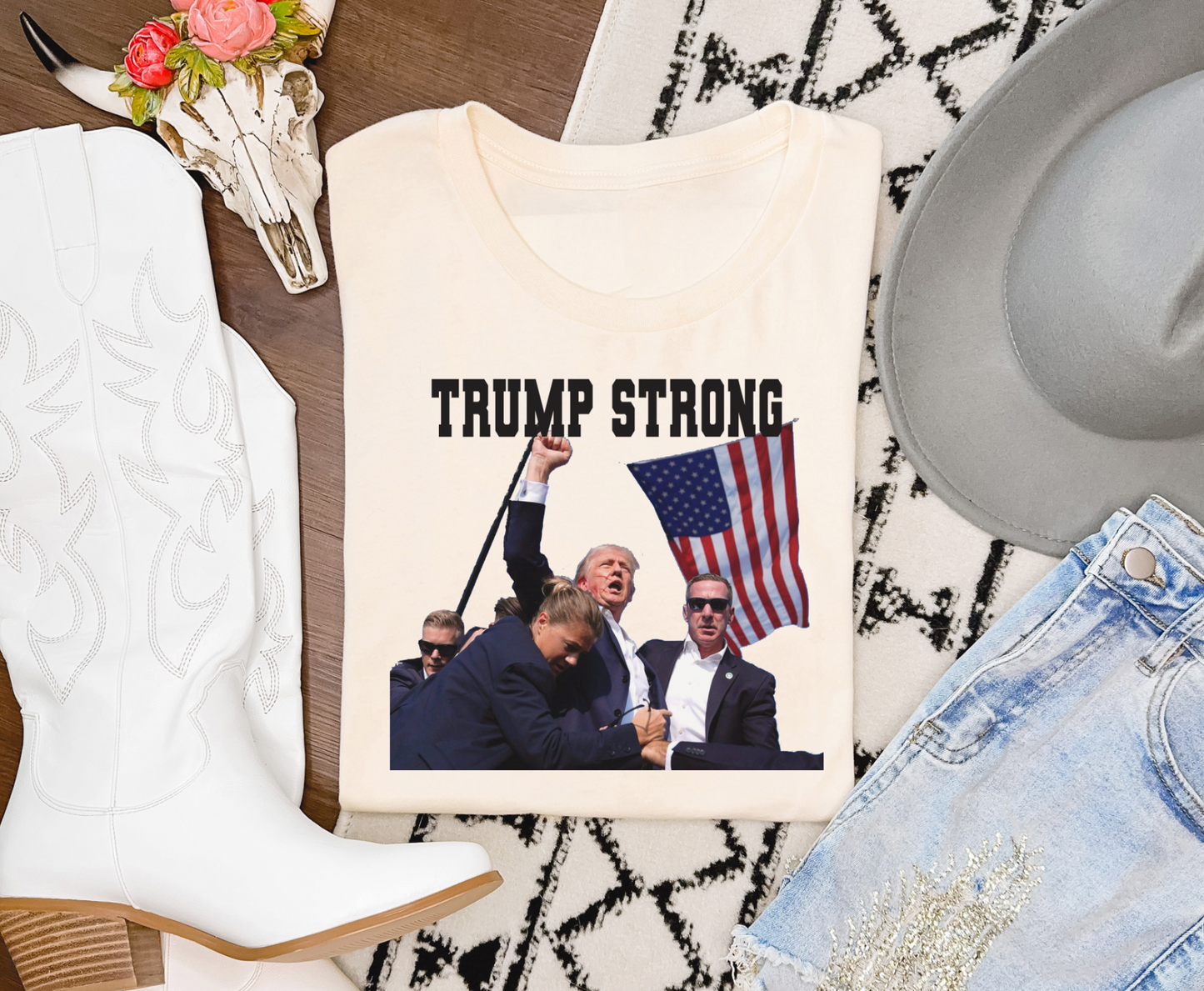 Trump Strong Bella V Neck