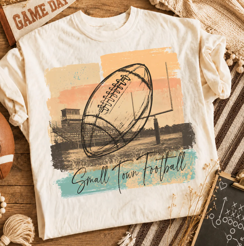 Small Town Football Tee