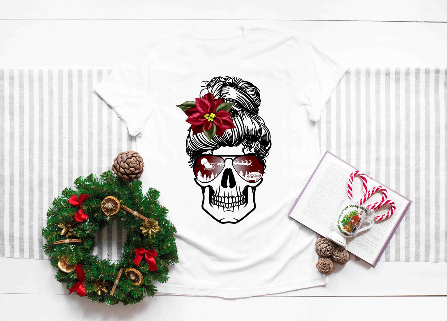 christmas skull