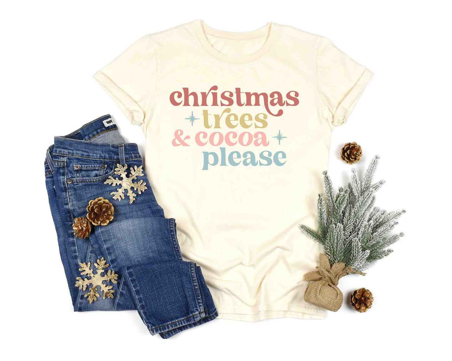 christmas trees and cocoa please