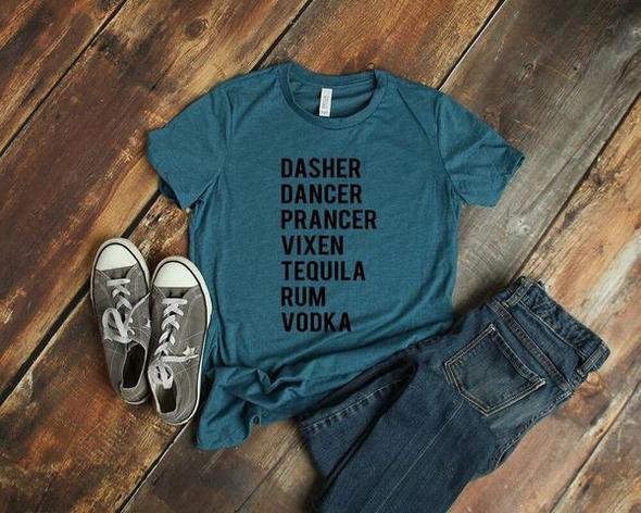 dasher dancer prancer vixen tequila rum vodka