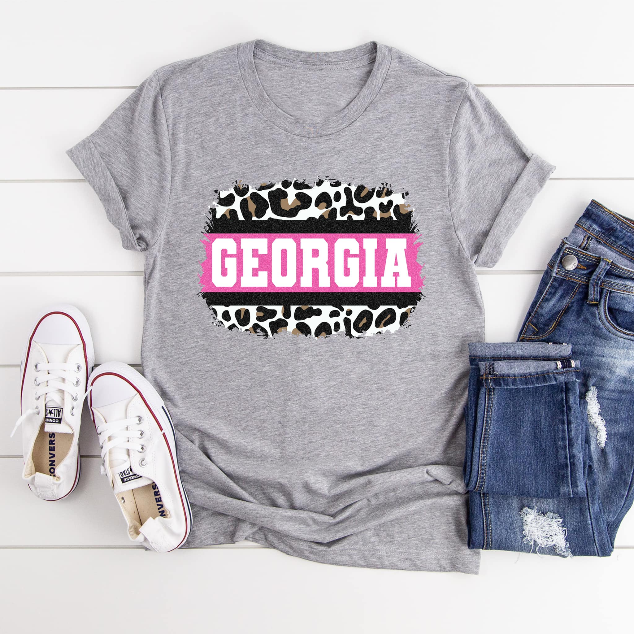 georgia pink glitter