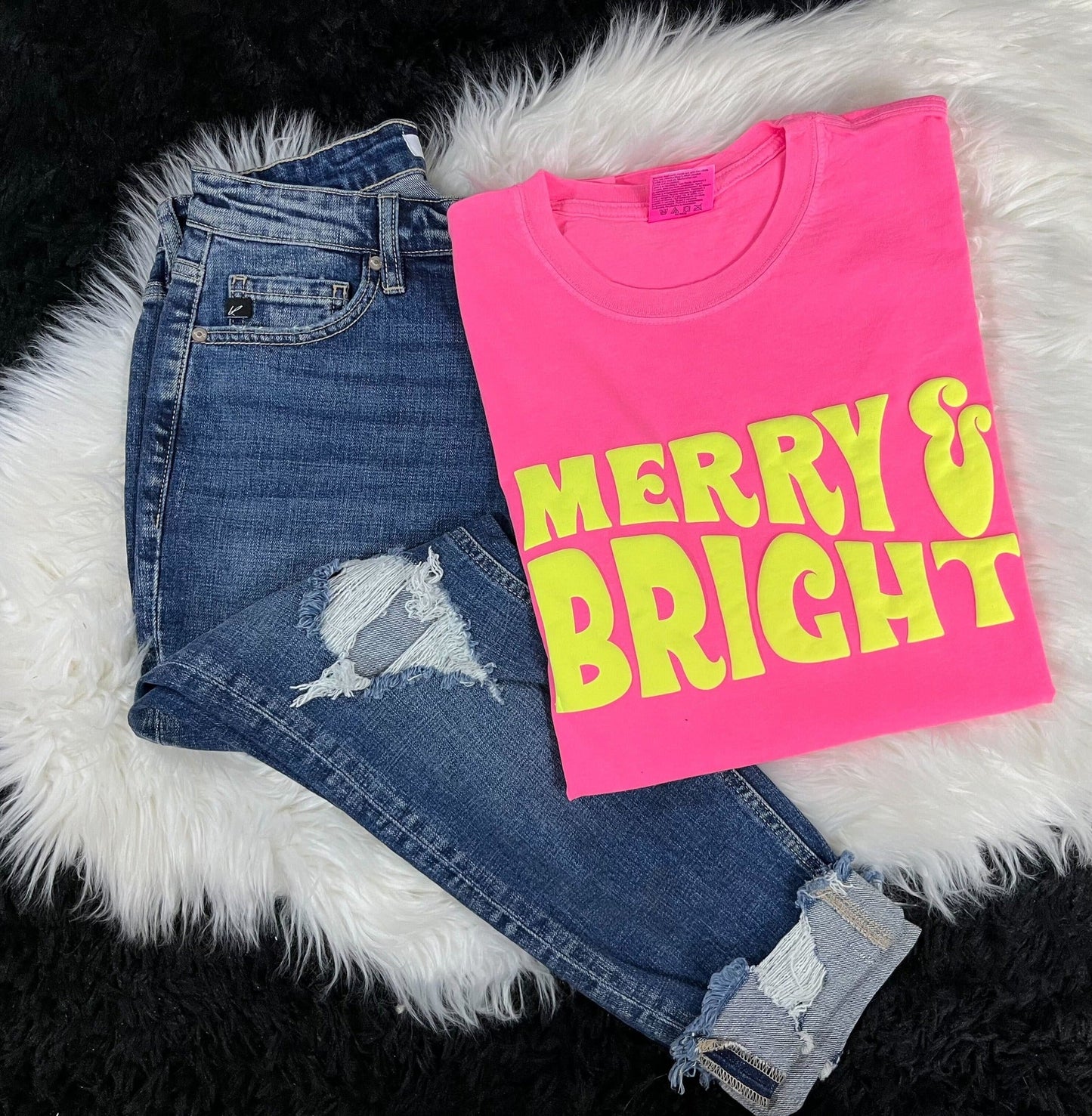 Merry Bright Neon Yellow Puff