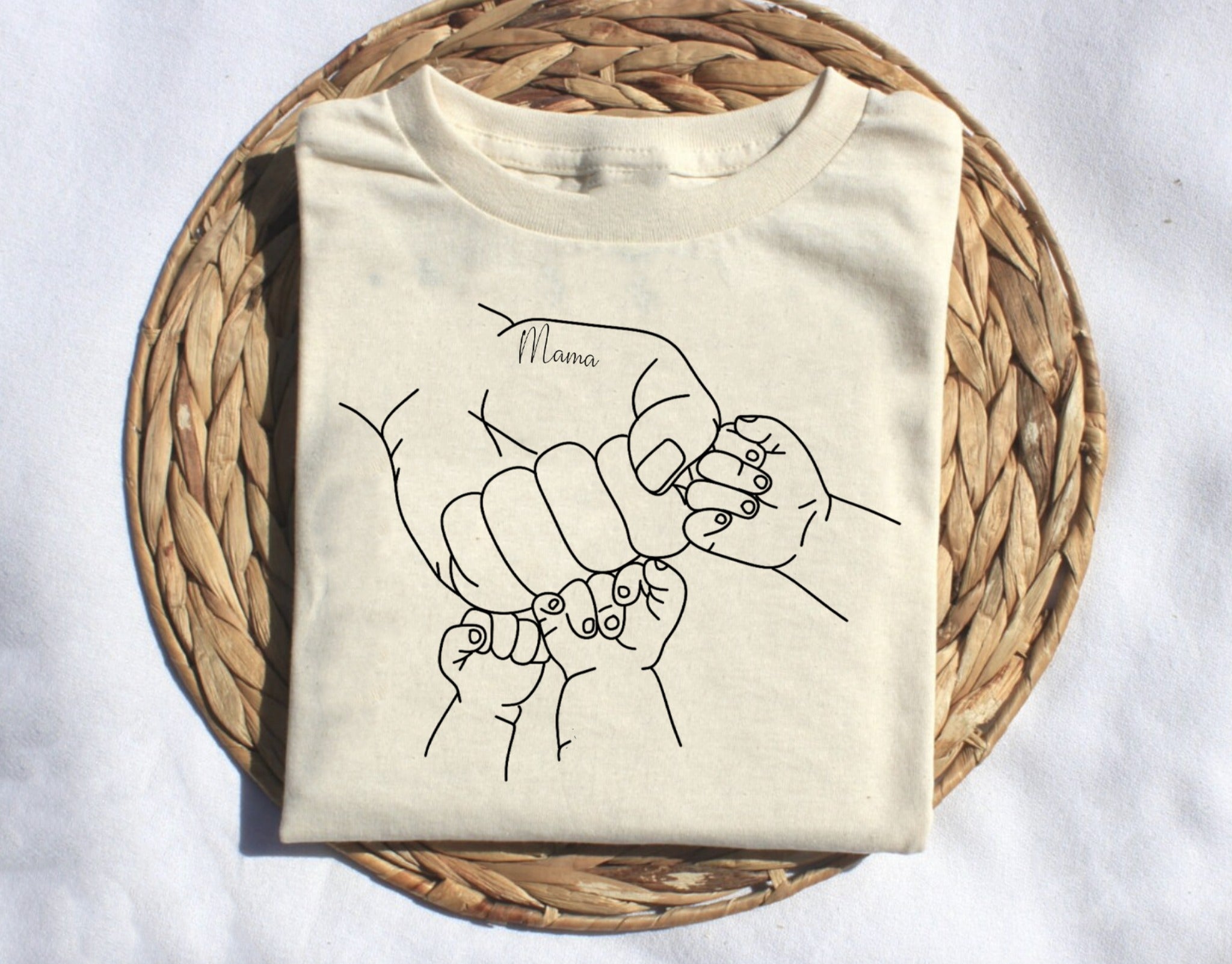 Custom Mom Name Fist Bump