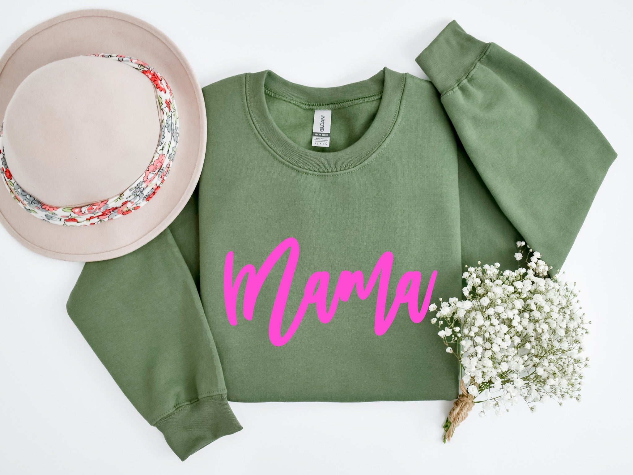 Mama Neon Pink Puff Fleece