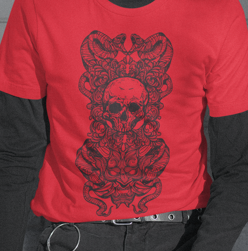 Snake, Skull and, Mask