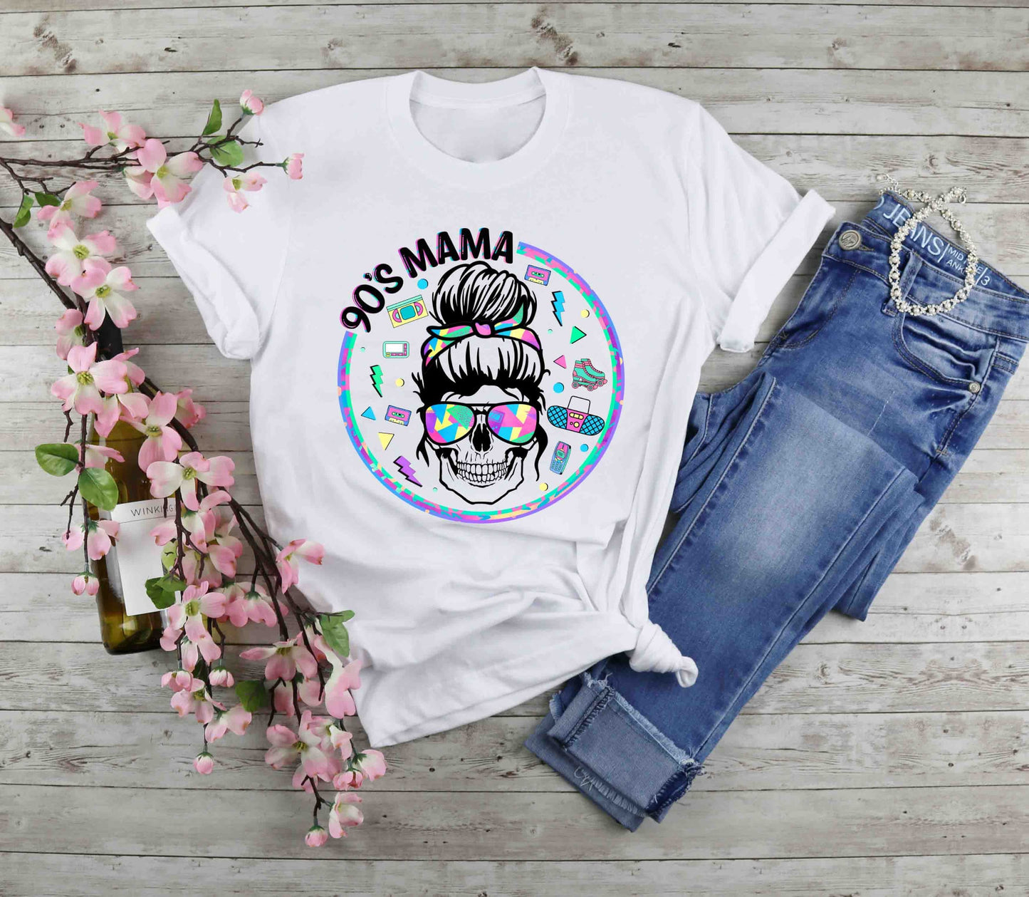 90s Mama Skull Retro