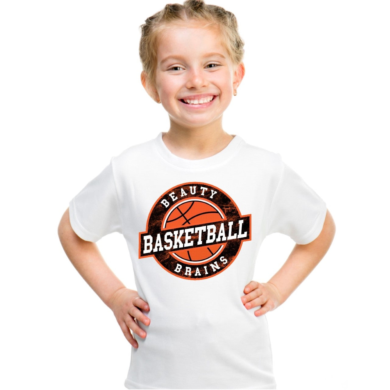 Beauty Brains Basketball Orange