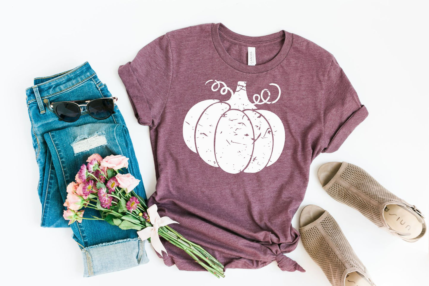 distressed pumpkin white