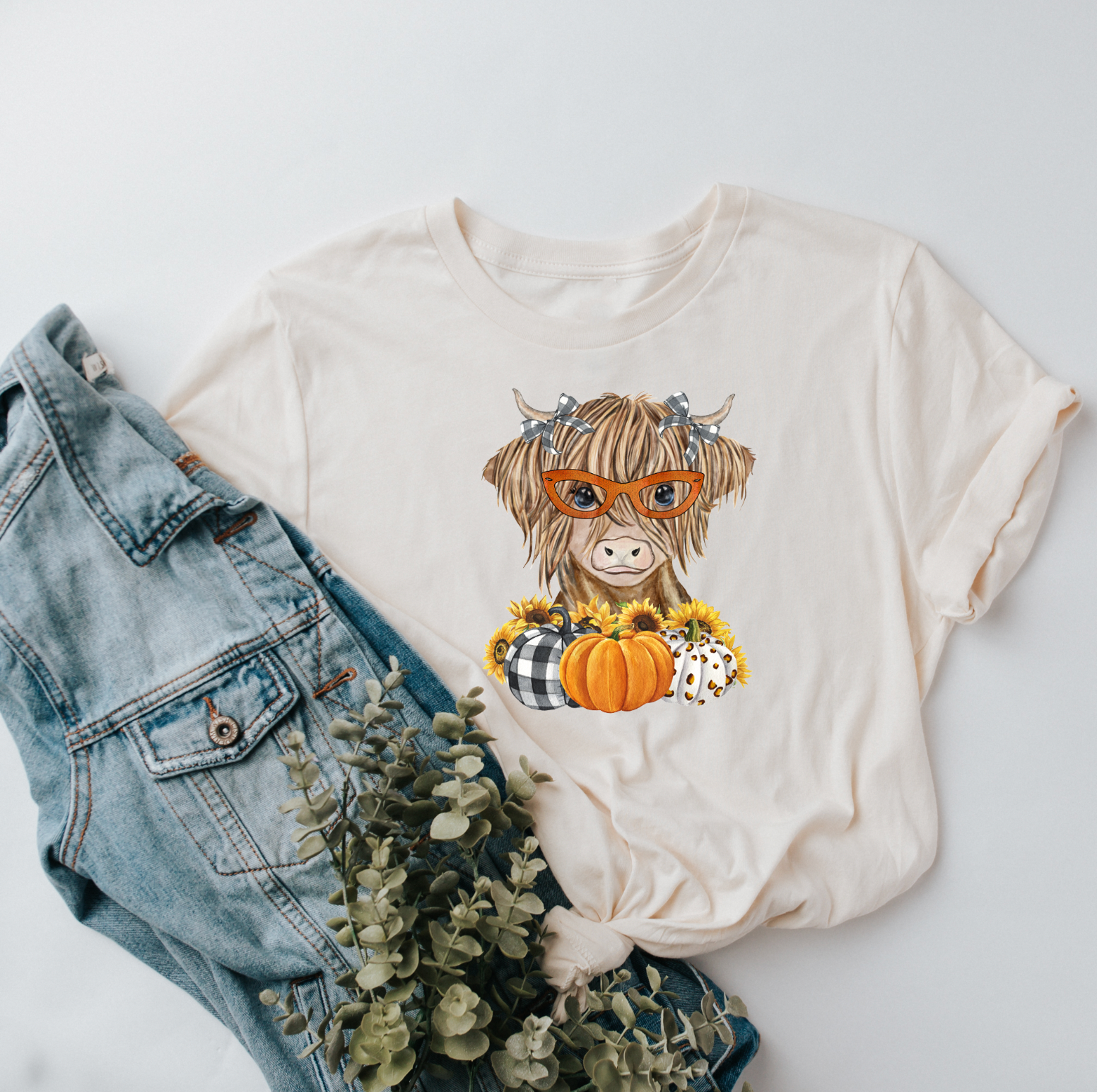 fall highland cow