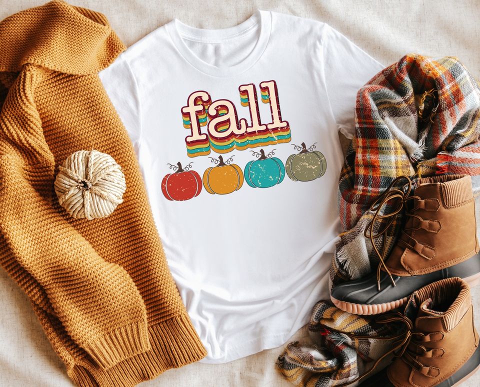 fall retro grunge pumpkins