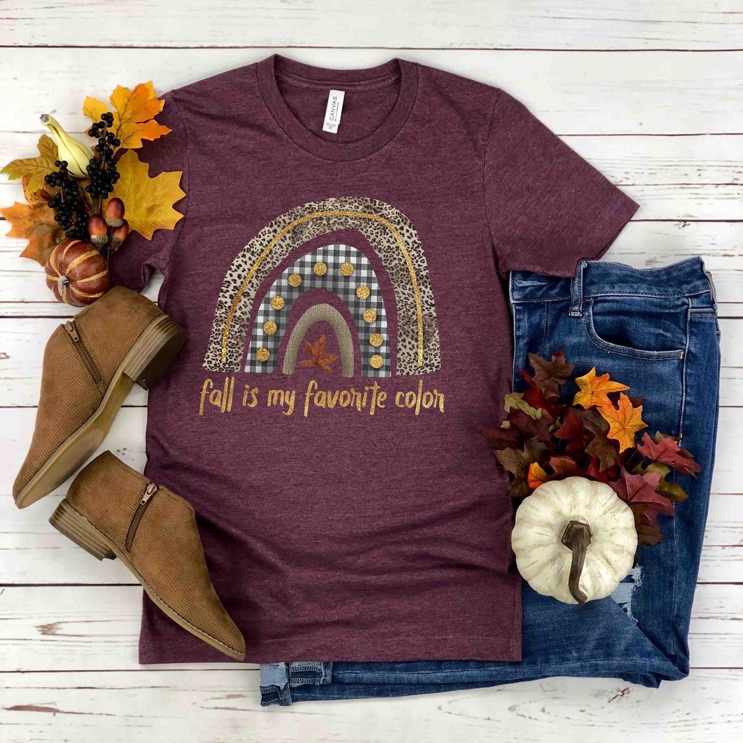 fall is my favorite color rainbow