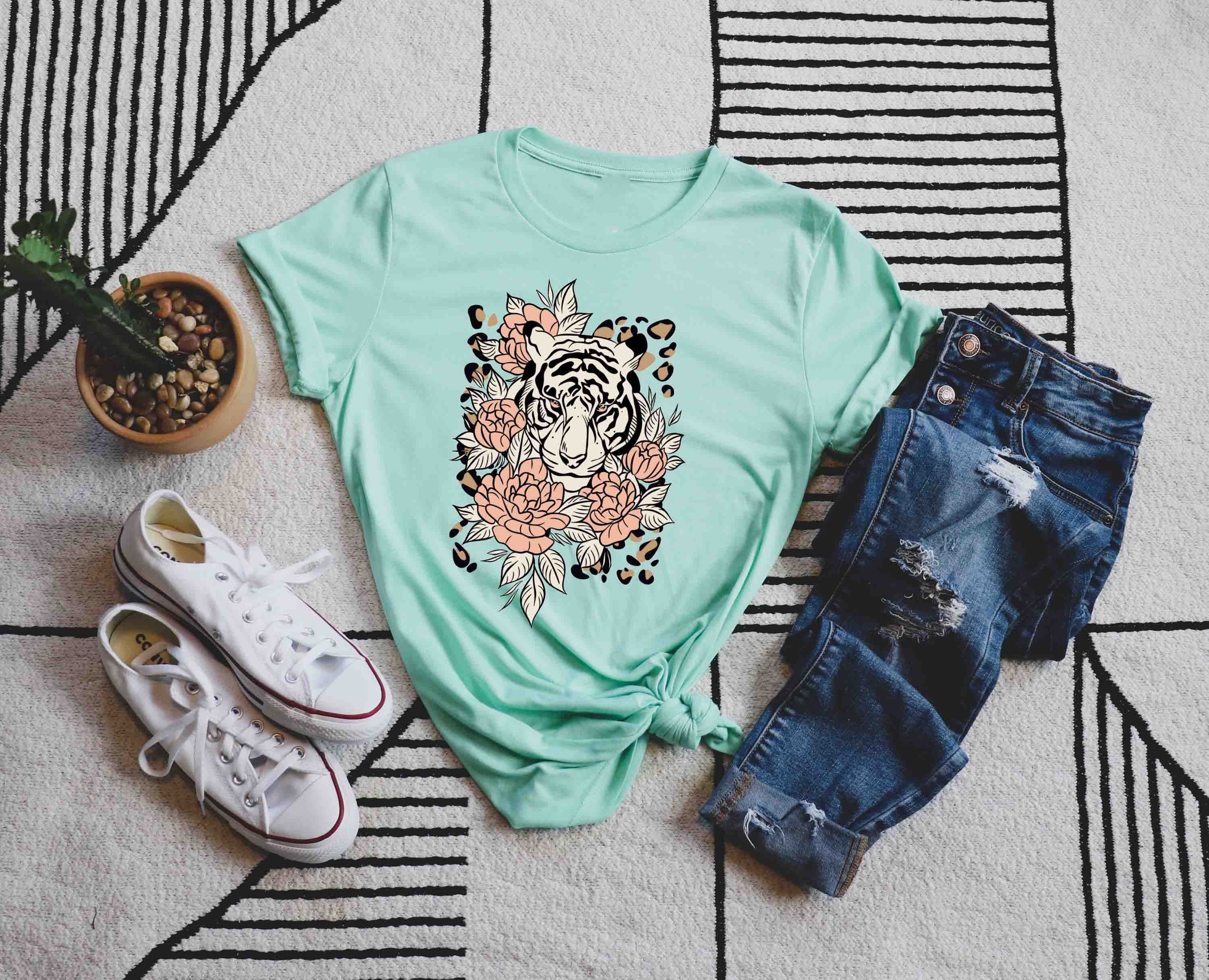 floral snow tiger