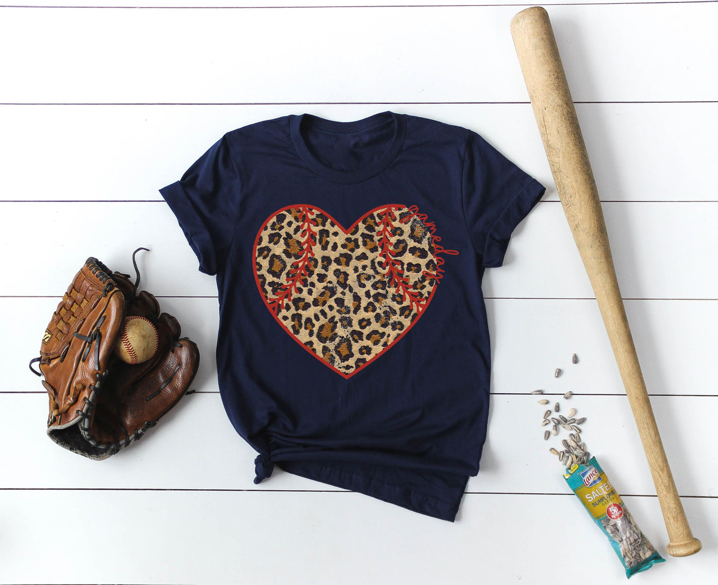 gameday leopard heart