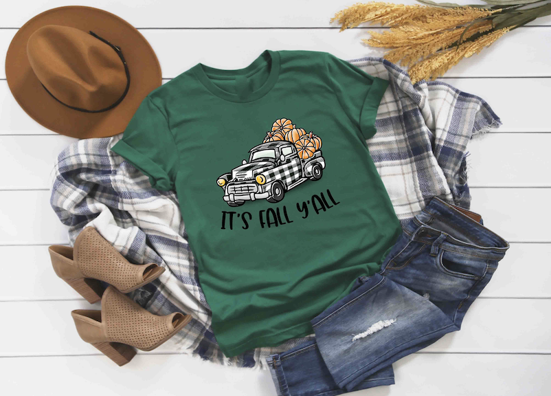 its fall yall plaid truck