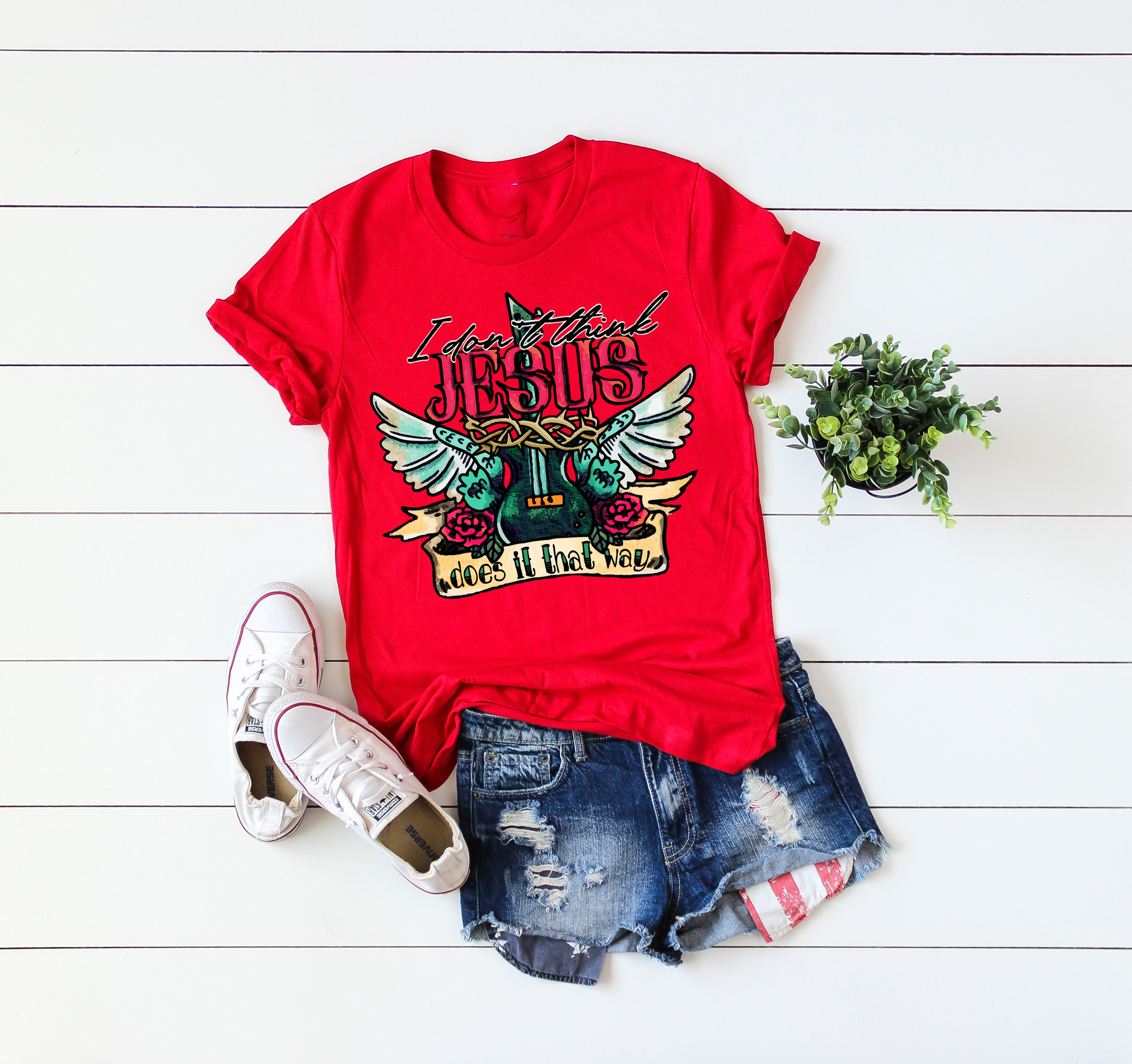 jesus guitar dc branded tee
