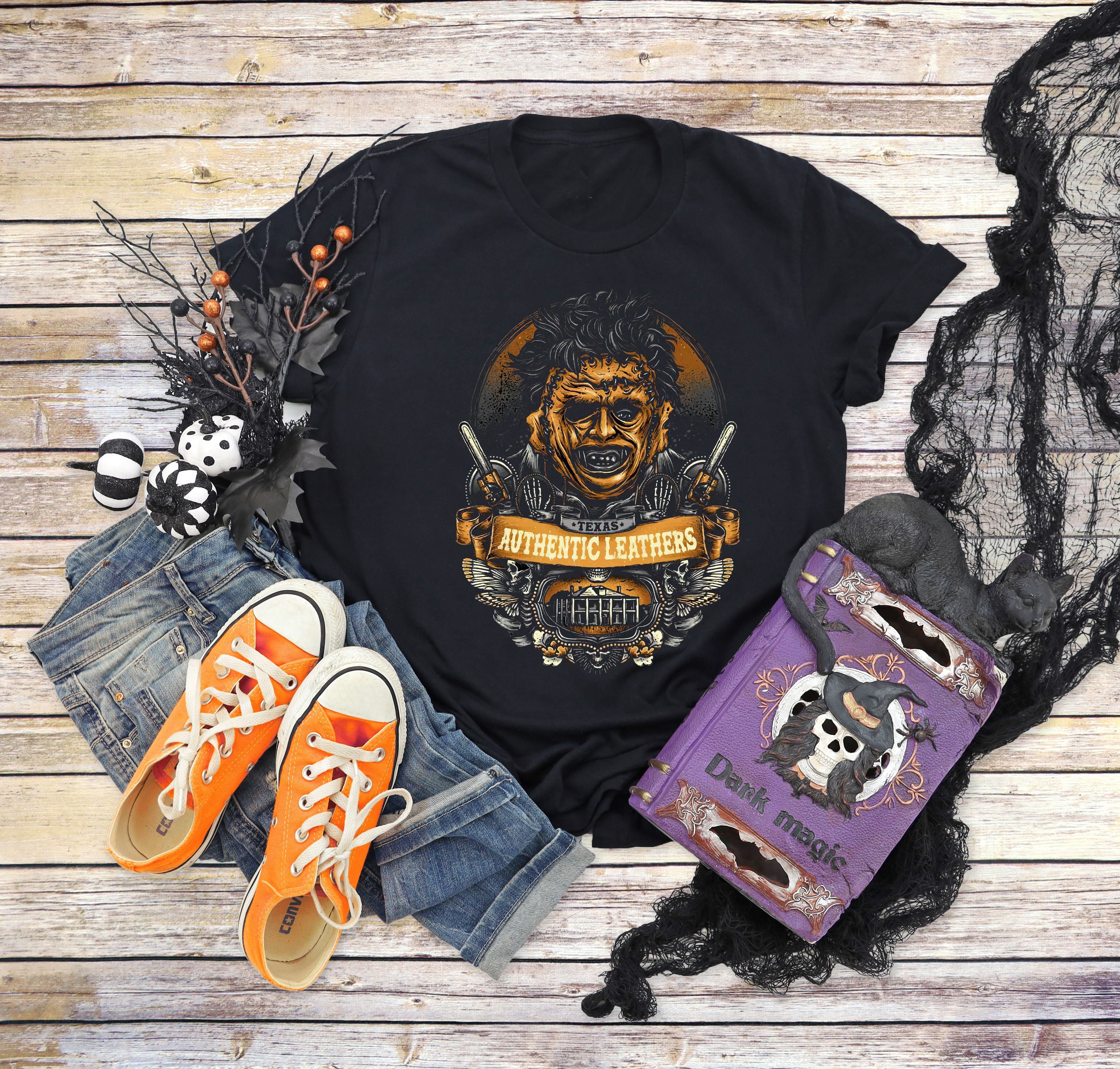 leather face tee