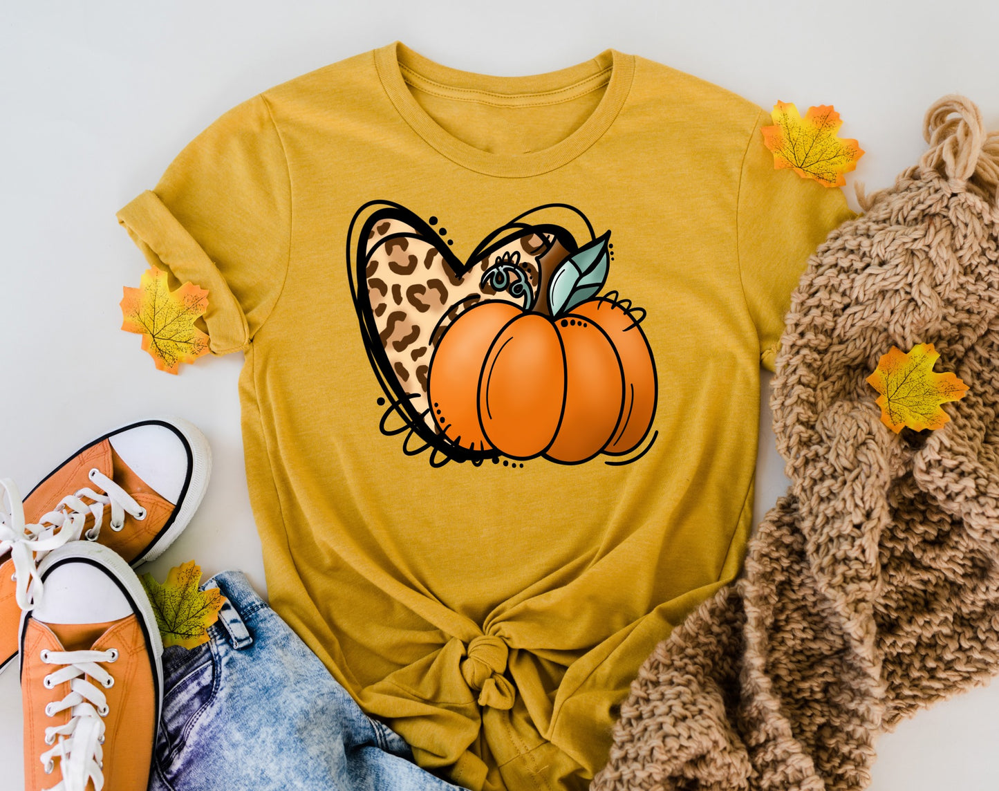 heart leopard pumpkin