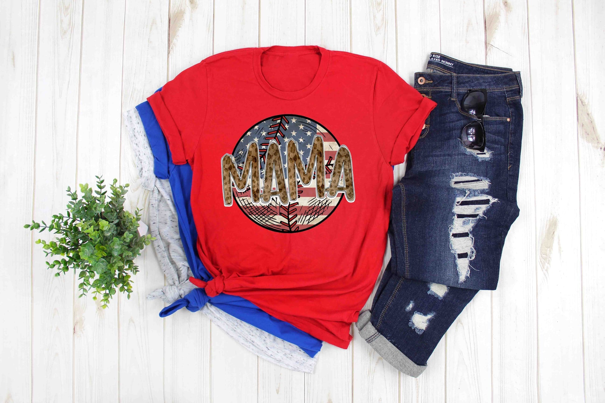 mama flag baseball