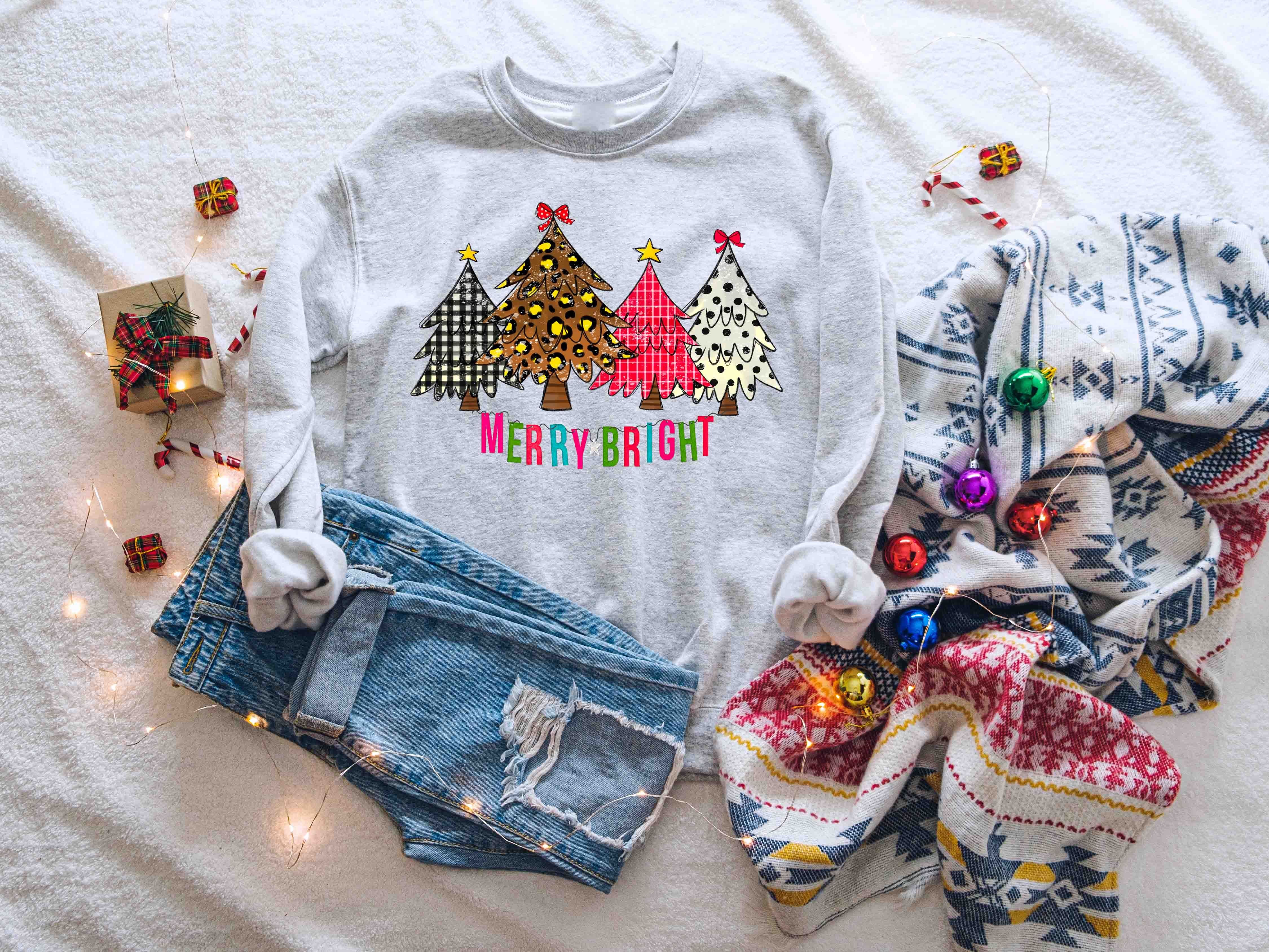 merry and bright christmas trees
